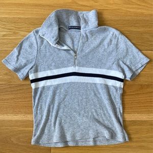 Brandy Melville Quarter zip t-shirt